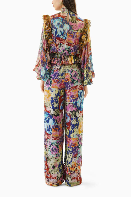 Printed Bellflower Top