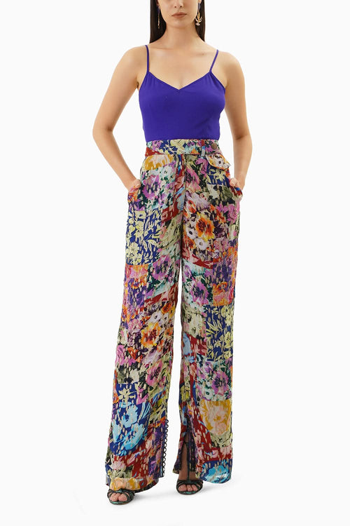 Printed Bellflower Top
