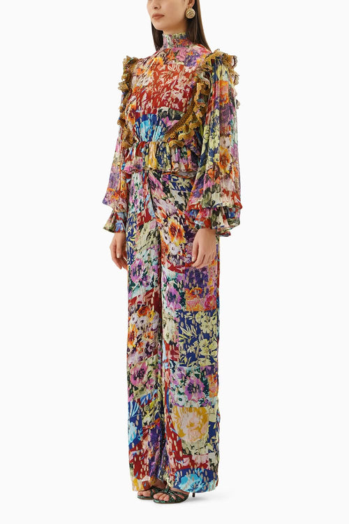 Printed Bellflower Trousers