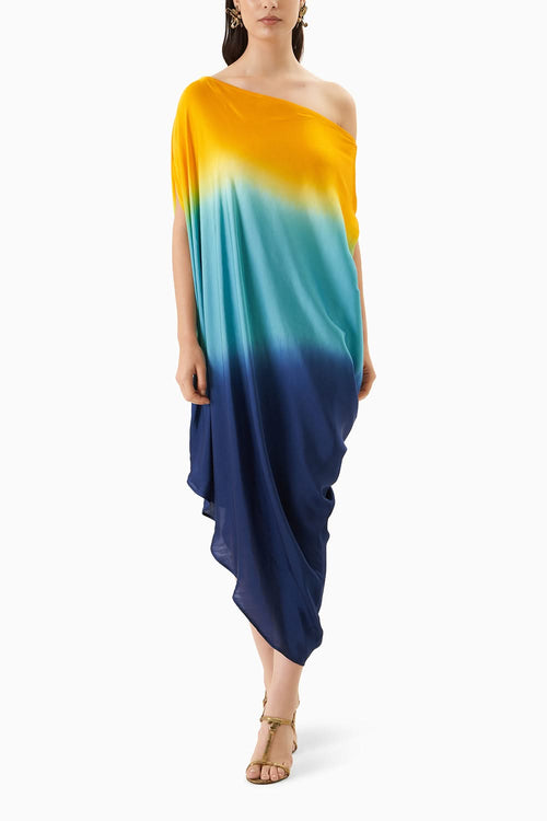 Leheriya Vegan Silk Draped Dress