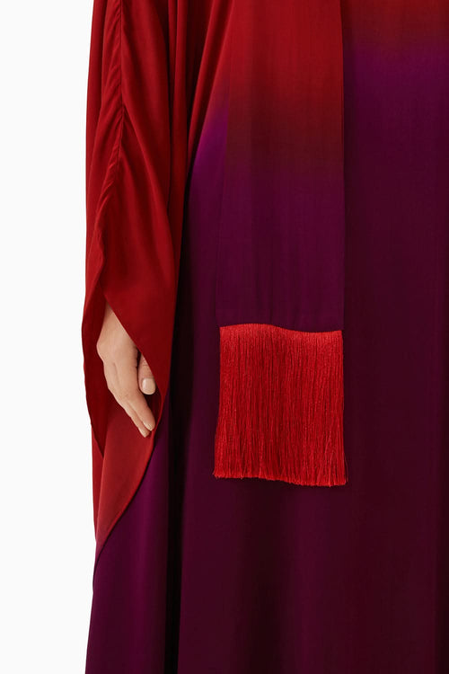 Leheriya Vegan Silk Round Collar Dress