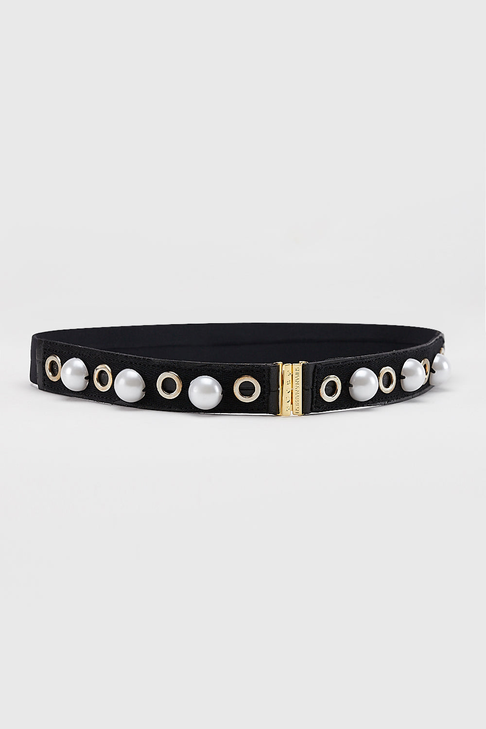 Eyelet Pearl Slim Belt