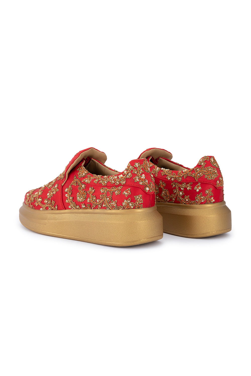 Tomato Red Heirloom Classic Wedge Sneakers