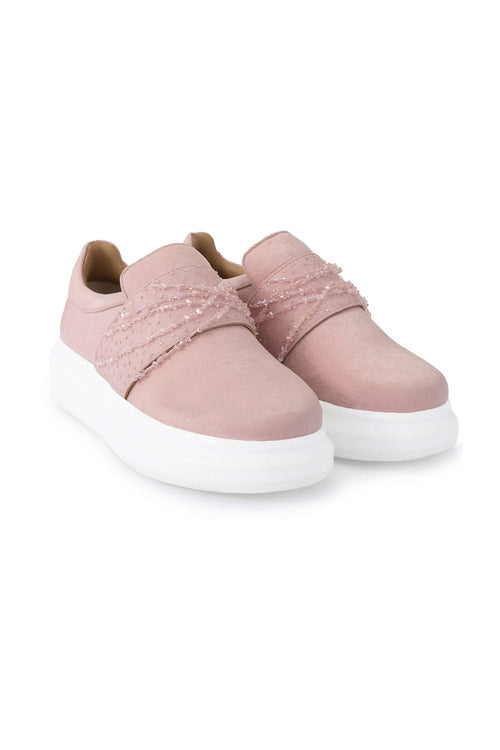 Pink Sweet Talk Wedge Sneakers