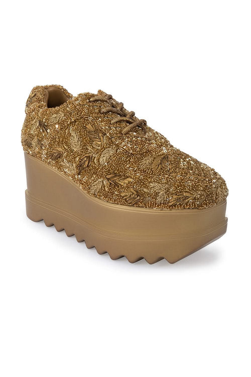 Stay Golden Wedge Sneakers
