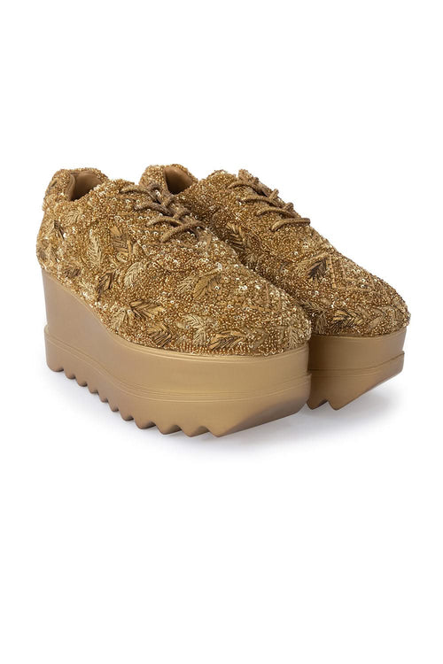 Stay Golden Wedge Sneakers