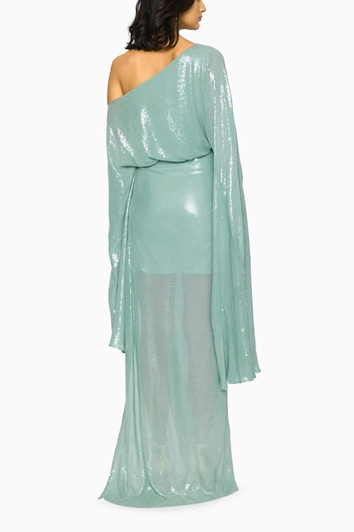 Teal Blue Mabel Gown