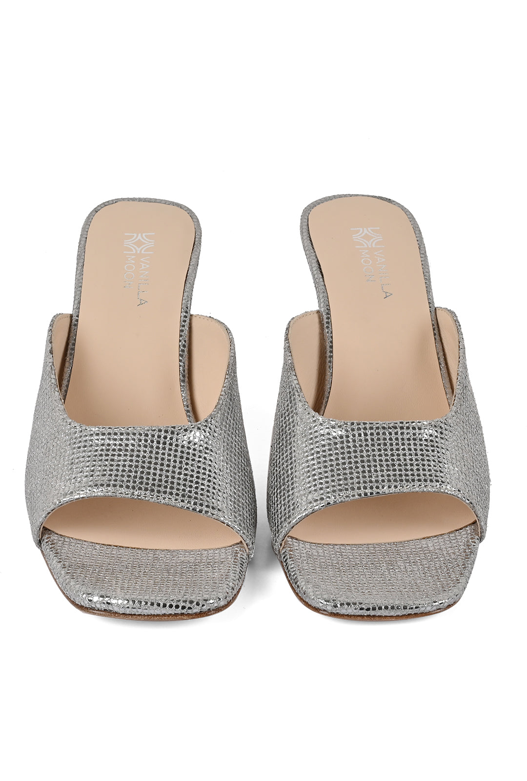 Silver Dina Heels