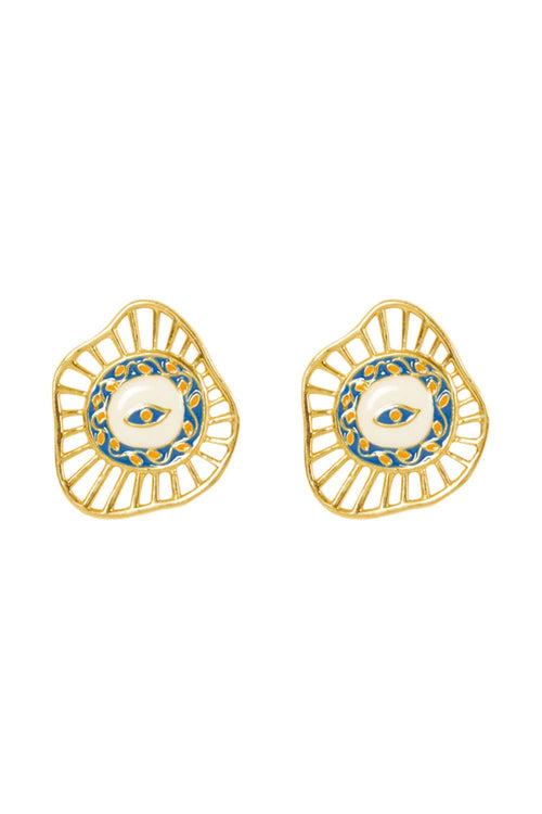 Evil Eye Ear Studs