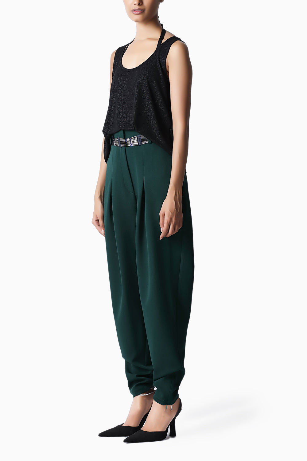 Forest Green Pegged Trouser