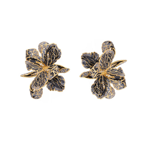 Black & Grey Jardin Earrings