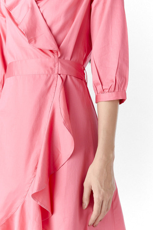 Pink Ariel Wrap Dress