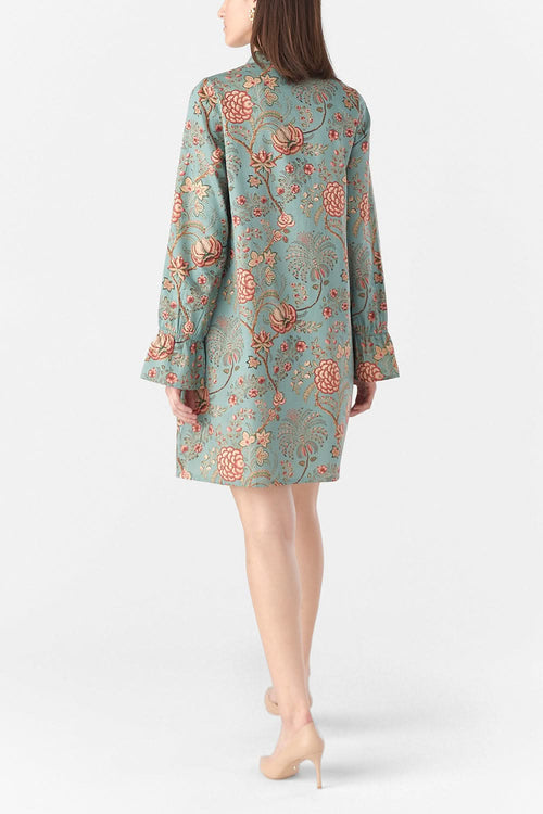 Teal Anna Shirt Dress