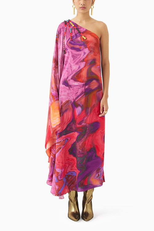 Red Sea One Shoulder Dress