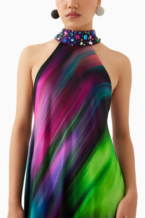 Milky Way Halter Dress