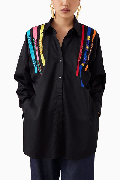 Black Night Sky Box Shirt