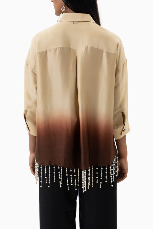 Ombre Pearl Drop Shirt