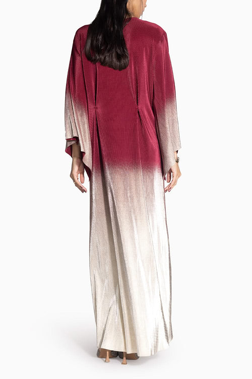 Maroon to Gold Midnight Dress