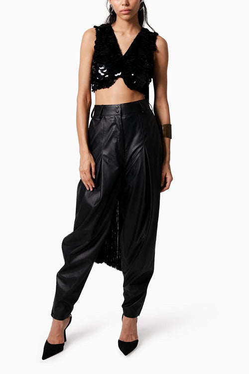 Leather Cargo Pants