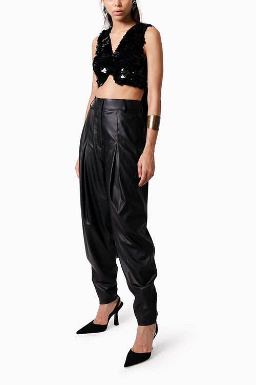 Leather Cargo Pants