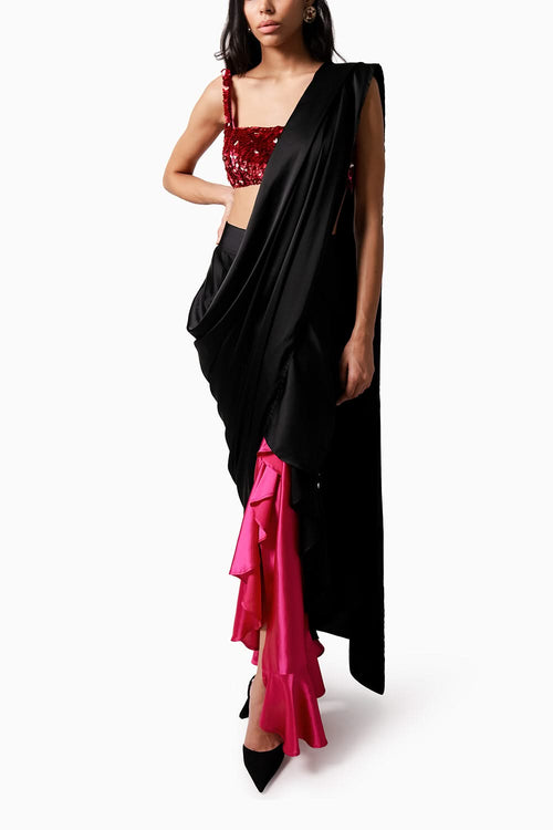 Rosa Blouse with Sari 12 Set