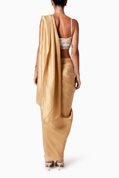 Iris Bustier with Masai Godet Sari