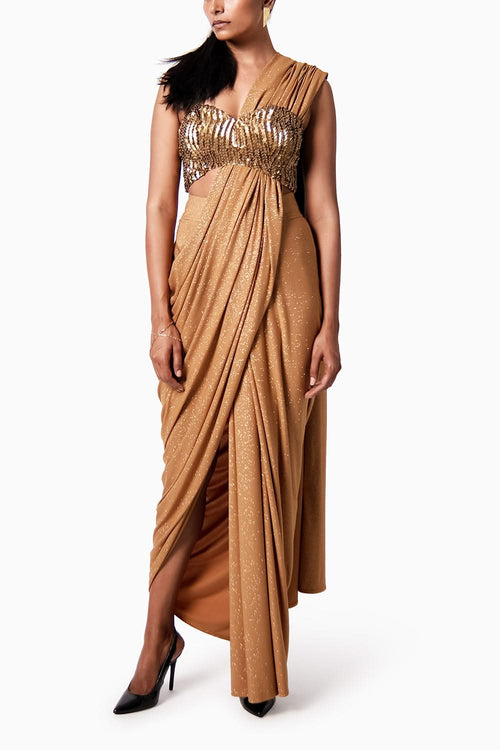 Corset Bustier with Star Sari