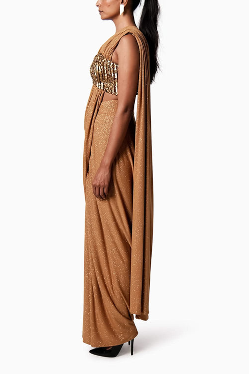 Corset Bustier with Star Sari