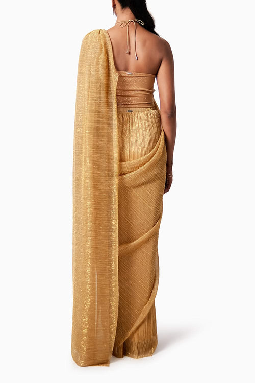 A Line Halter Top with EZ Sari