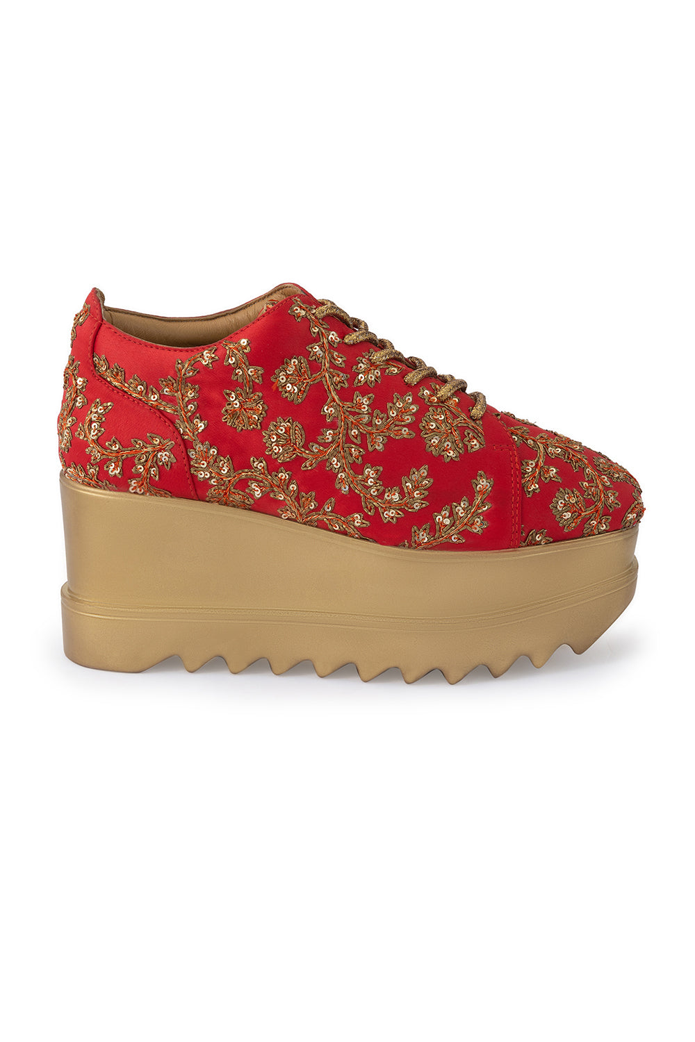 Tomato Red The Heirloom Signature Wedge Sneakers