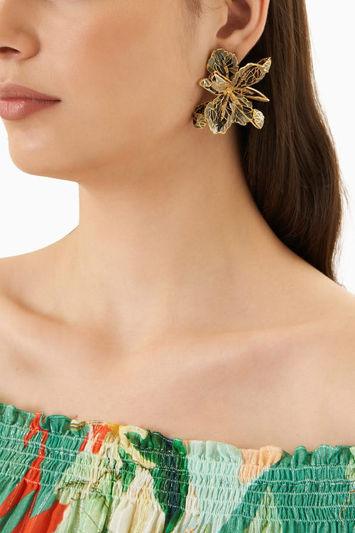 Black & Grey Jardin Earrings