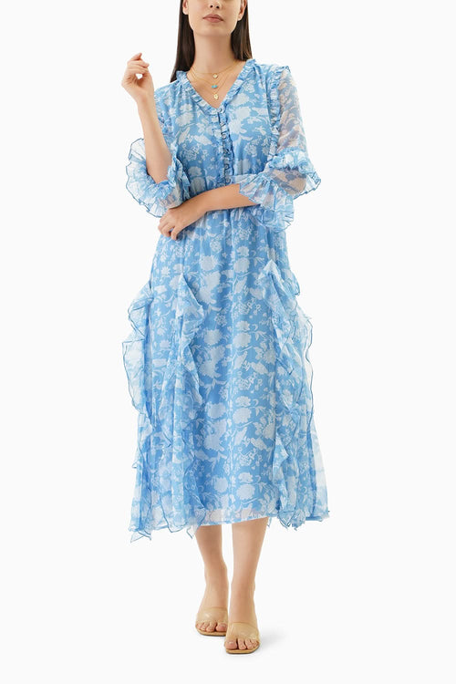 Floral Sweetheart Maxi Dress