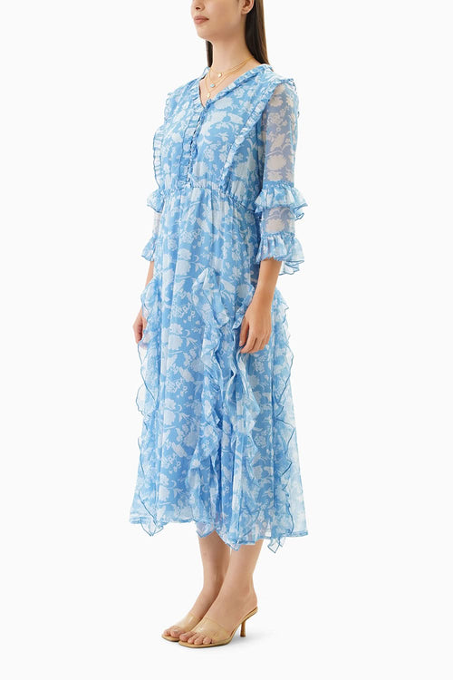 Floral Sweetheart Maxi Dress