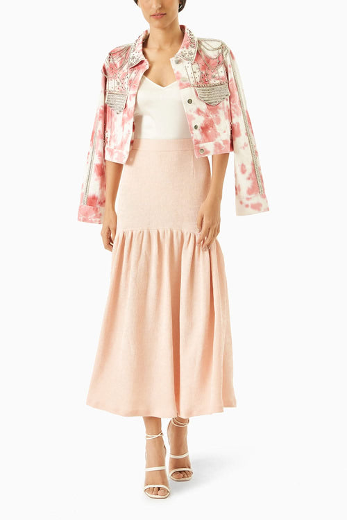 Pink High Waisted Skirt