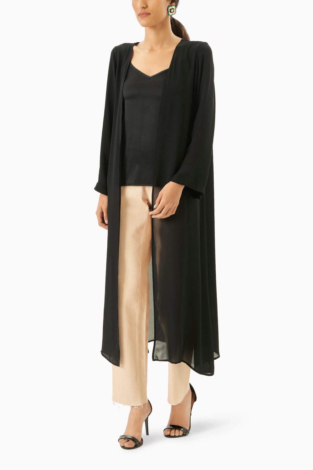 Black Transparent Robe
