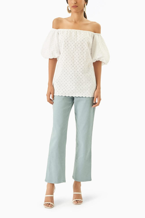 White Natalia Top