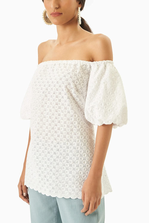 White Natalia Top
