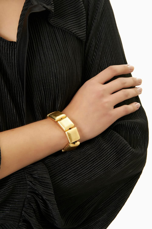 Gold Scrunchie Bracelet