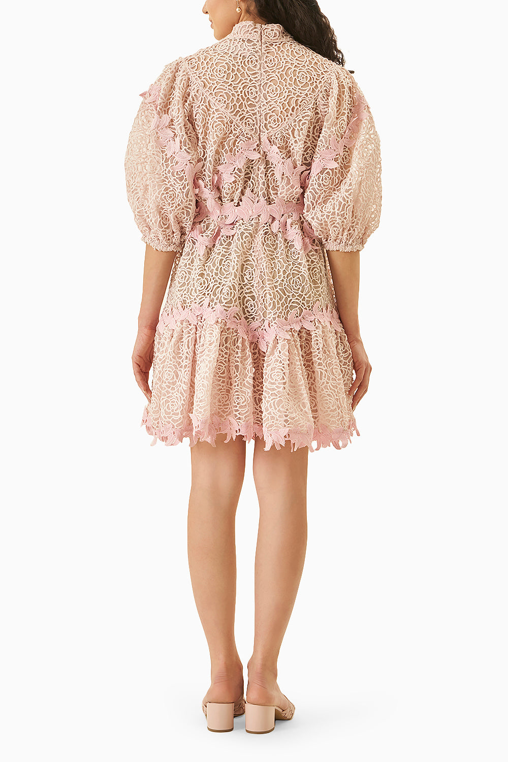 Myla Baby Pink Lace Dress