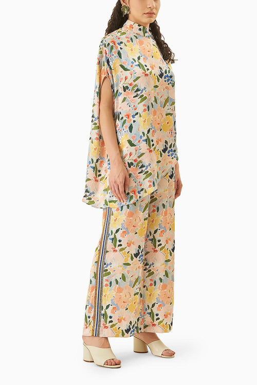 Hana Yellow Satin Top and Pants