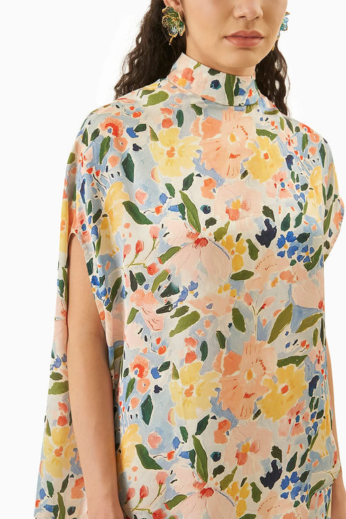 Hana Yellow Satin Top and Pants