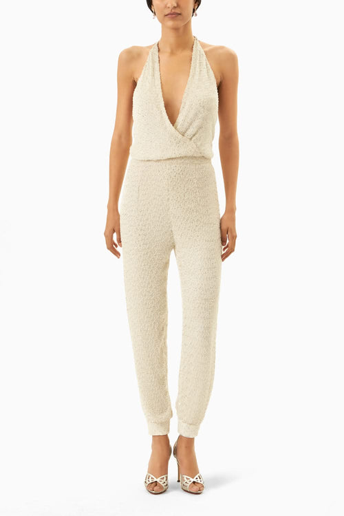 Off-White Mesh Embroidered Jumpsuit