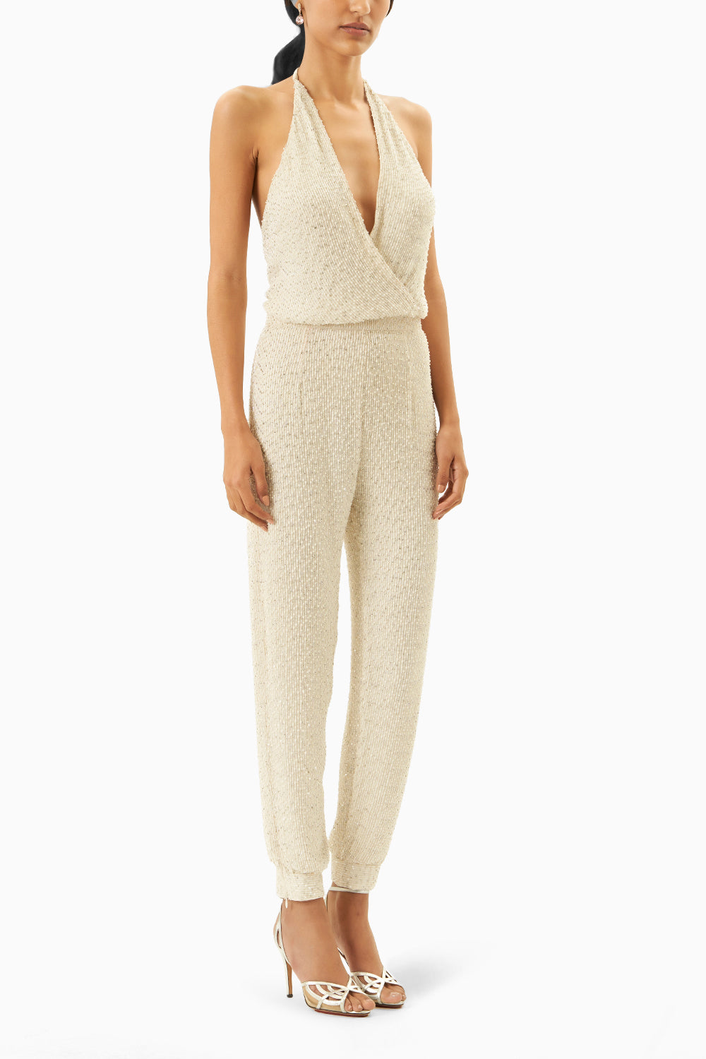 Off-White Mesh Embroidered Jumpsuit