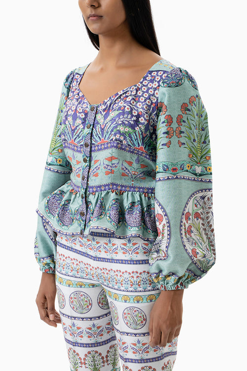 Turquoise Aydin Top