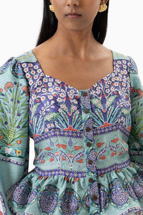 Turquoise Aydin Top