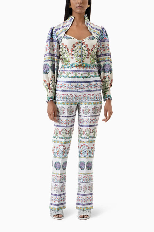 White Tencel Trouser