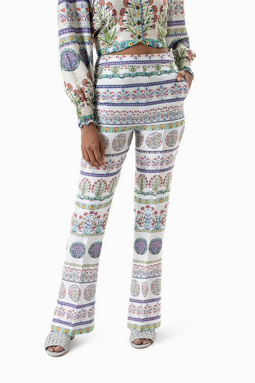 White Tencel Trouser