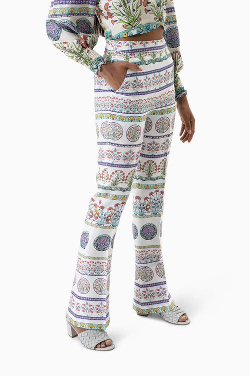White Tencel Trouser