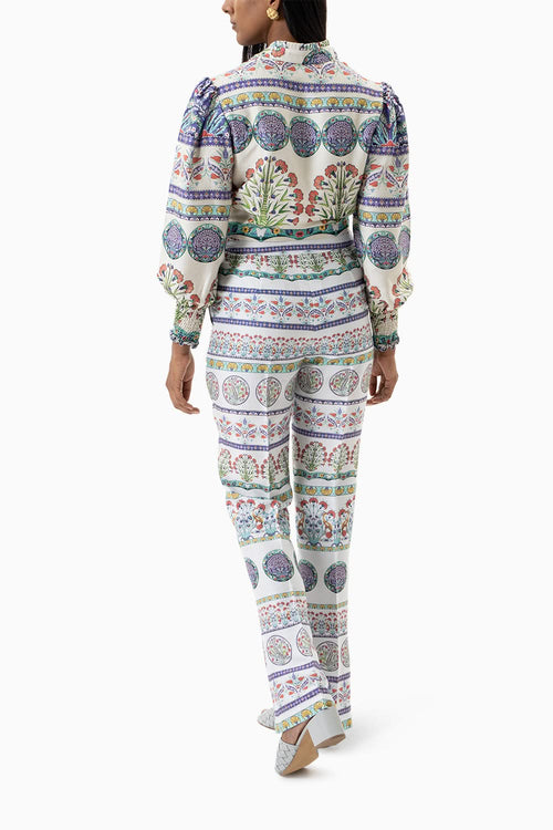 White Tencel Trouser