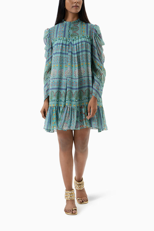 Turquoise Delphine Dress